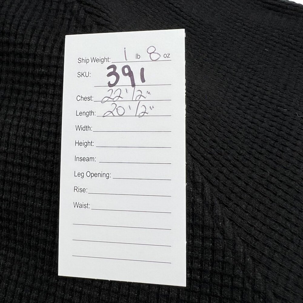 Alo Women's Waffle Weekend Escape Mock Neck Long Sleeve Black Size Medium - Picture 7 of 7